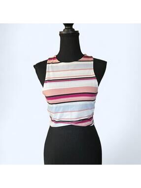 Vintage Y2K Charlotte Russe striped tank top fairycore boho Size S 💗
